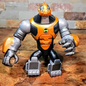 Robust Orange and Black Action Figure